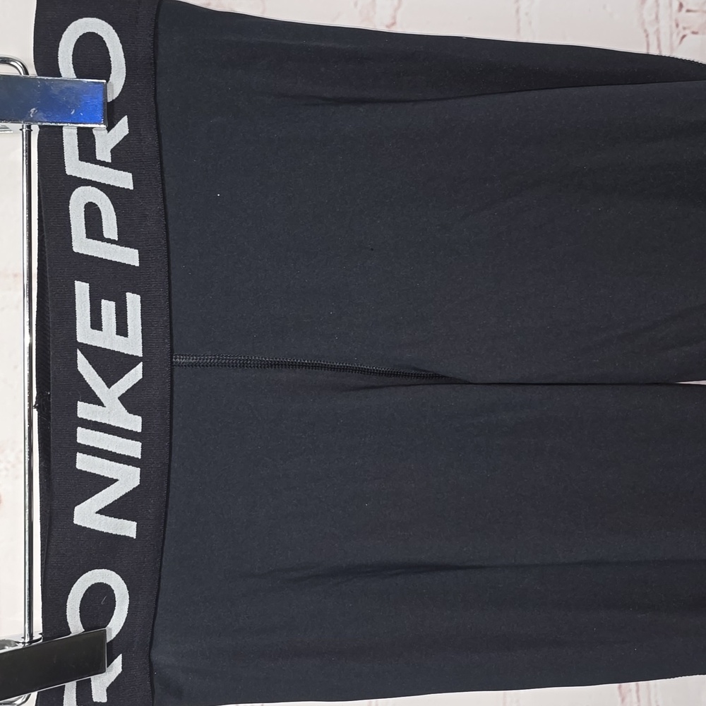 Nike Pro Dri Fit Black Leggings Mesh Back Legs Women's Small - Picture 2 of 12